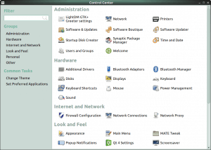 Ubuntu MATE Control Center