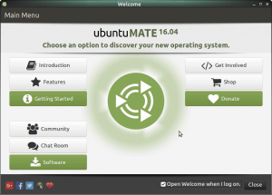 Ubuntu MATE Welcome