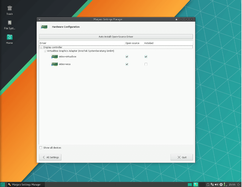 Manjaro-hardware