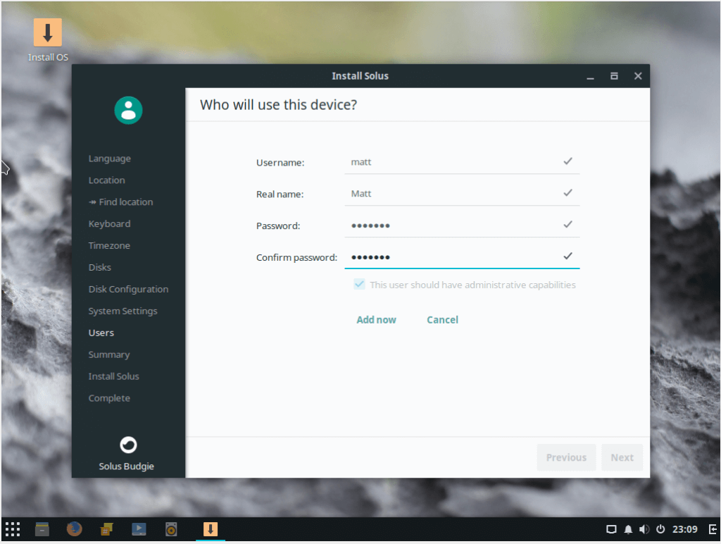 Solus Password 2